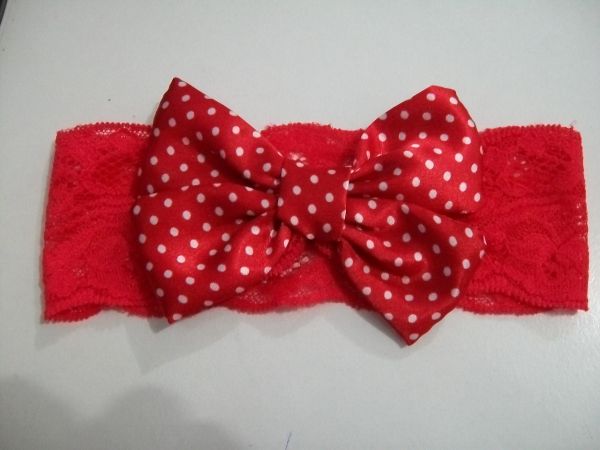 Faixa de Cabelo com Laço Duplo A004