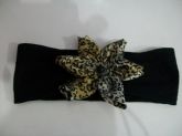 Faixa de Cabelo com Flor de 6 Pontas A003